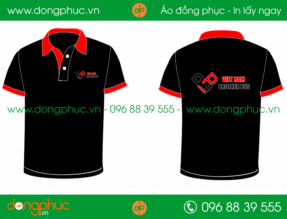 Áo phông đồng phục cty Brotherbus